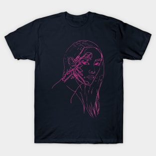 Mesmerizing drawing beauty face T-Shirt